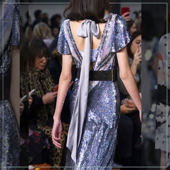 $4990 New Temperley London Superwoman Ruth Ice Blue and Silver Runway Gown - Picture 7 of 16